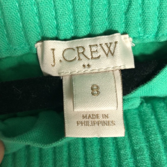 J. Crew Linen Cotton Mini Skirt Lime Paperbag sz8 - Picture 3 of 5